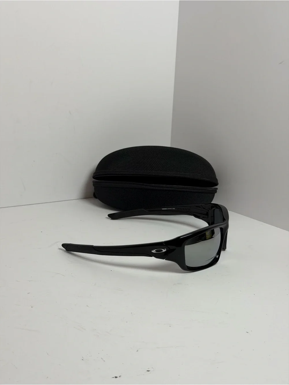 Oakley Valve Polished Black Frame Sunglasses with Prescription READ